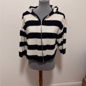 Juicy Couture Black and White Knit Sweater